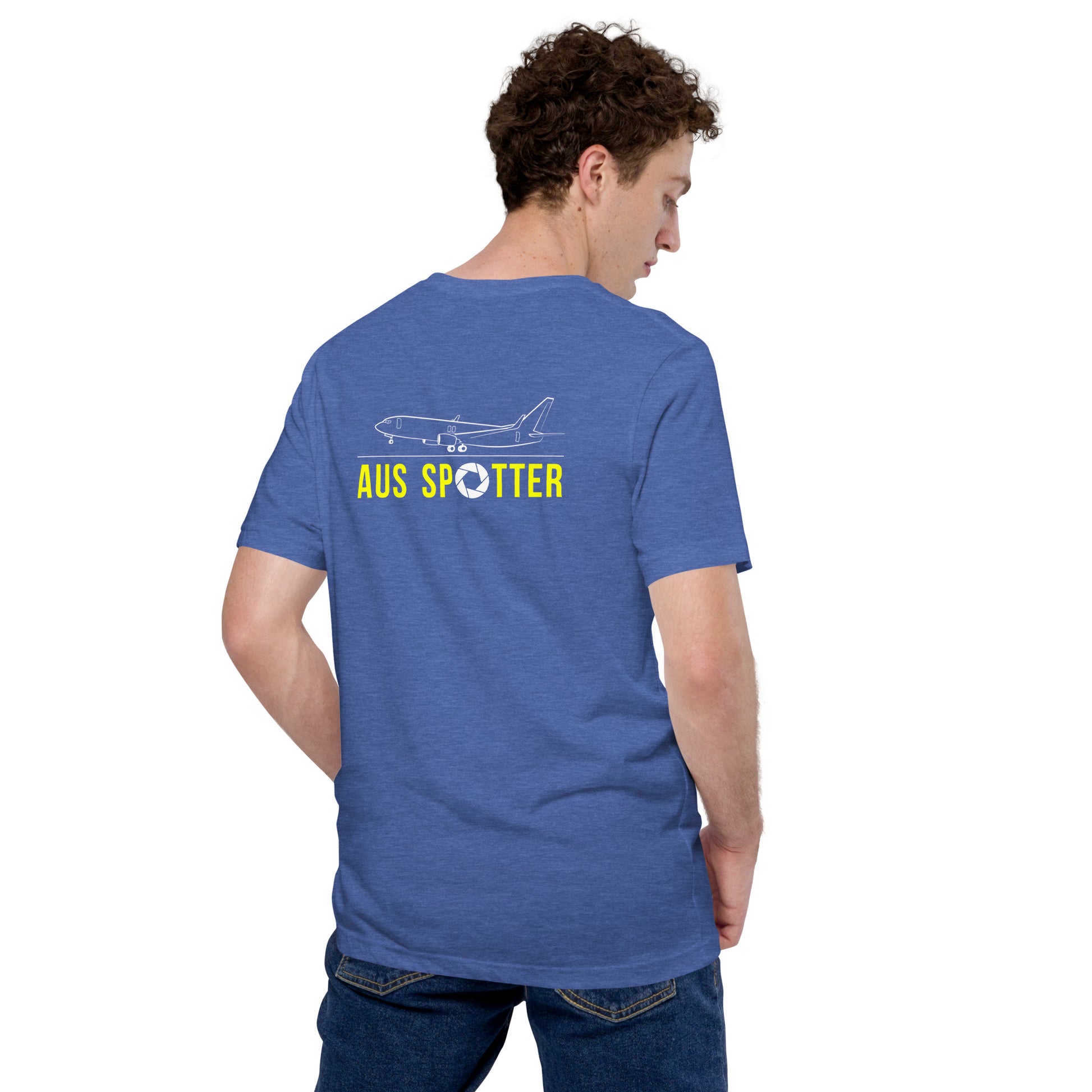 AUS Airplane Spotting Adult Unisex Short Sleeve T-shirt