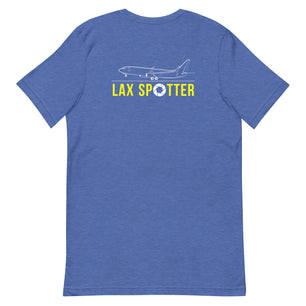 LAX Airplane Spotting Adult Unisex Short Sleeve T-shirt