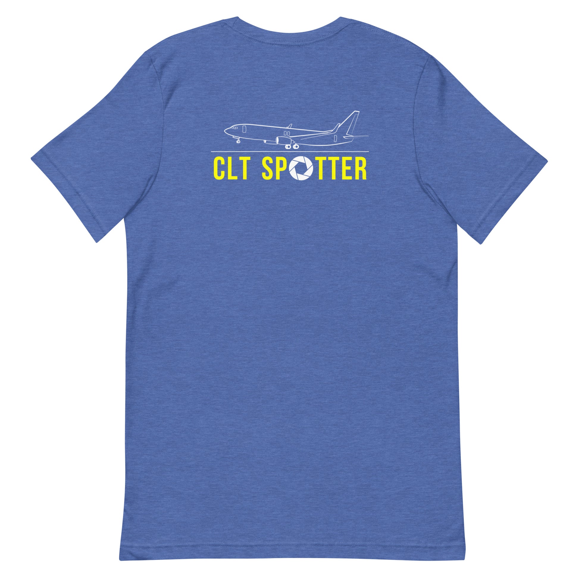 CLT Airplane Spotting Adult Unisex Short Sleeve T-shirt