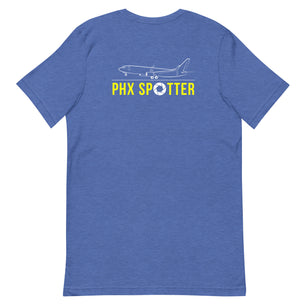 PHX Airplane Spotting Adult Unisex Short Sleeve T-shirt