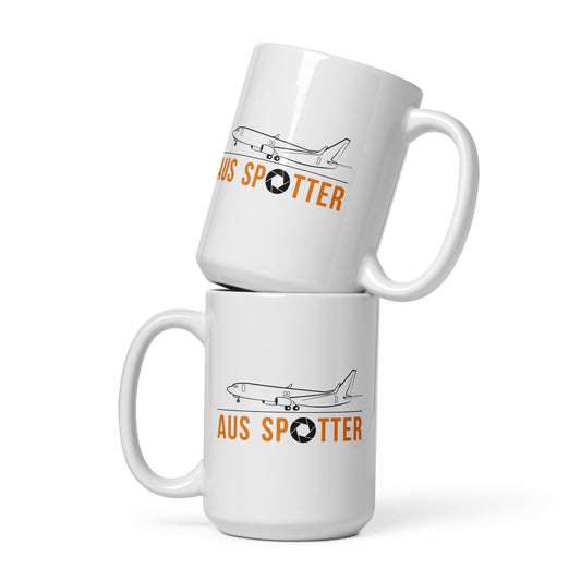 15oz AUS Spotter White Glossy Mug