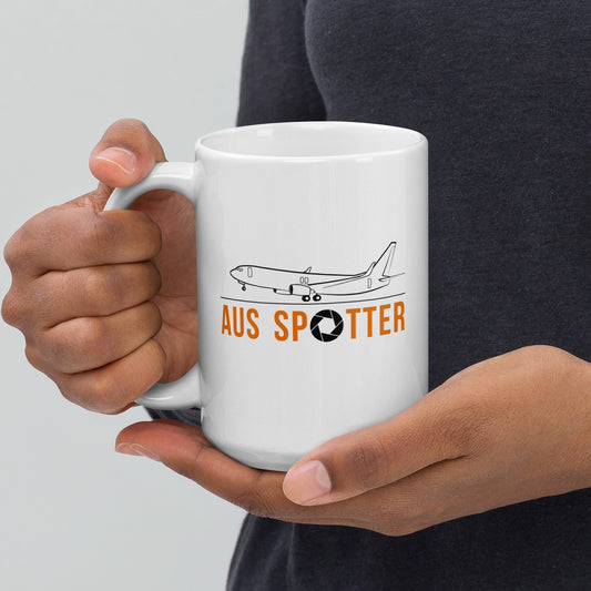 15oz AUS Spotter White Glossy Mug